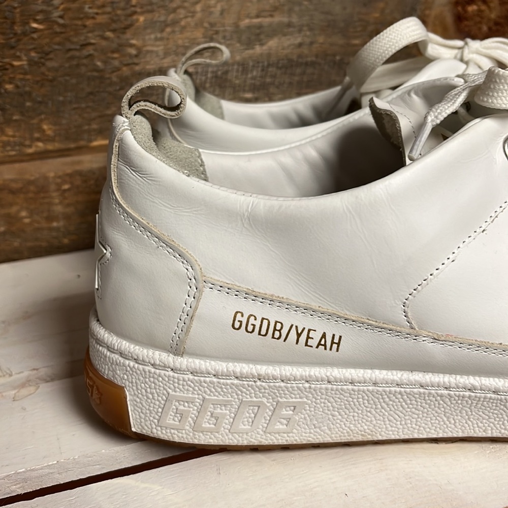 Golden Goose Yeah White Leather Sneakers Size EU 42 EUC - Picture 3 of 15